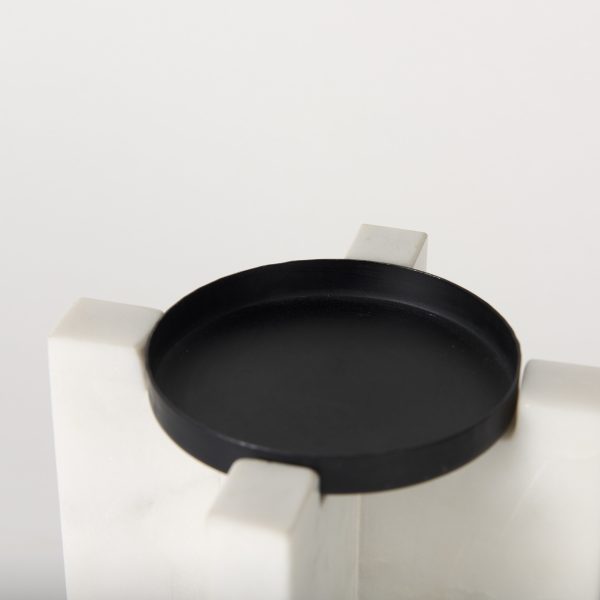 Sophia 5.5L x 3.5W x 8.0H. Marble Candle Holder Medium 5