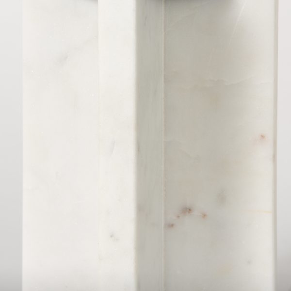 Sophia 5.5L x 3.5W x 8.0H. Marble Candle Holder Medium 6