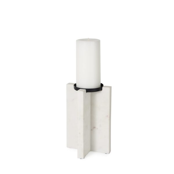 Sophia 5.5L x 3.5W x 8.0H. Marble Candle Holder Medium