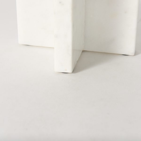 Sophia 5.5L x 3.5W x 8.0H. Marble Candle Holder Medium 7