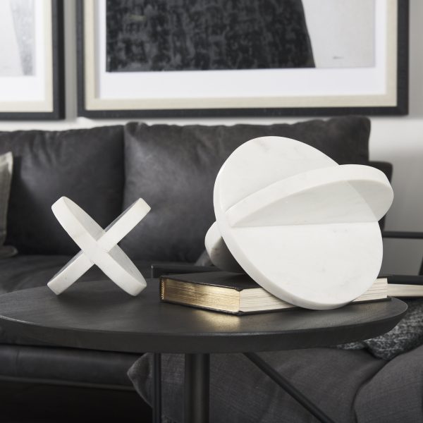 Sophia 9.0L x 9.0W x 9.0H Large Marble Ornament 2
