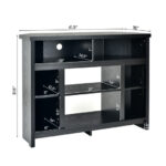Space-Saving Corner TV Stand with Adjustable Shelves for 48-Inch TVs