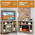 Space-Saving Corner TV Stand with Adjustable Shelves for 48-Inch TVs