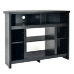 Space-Saving Corner TV Stand with Adjustable Shelves for 48-Inch TVs