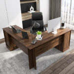 Space-Saving L-Shaped Desk with Drawers, Keyboard Tray, and Cabinet 22 Space-Saving L-Shaped Desk with Drawers, Keyboard Tray, and Cabinet