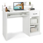 Space-Saving Laptop Desk with Drawer and Adjustable Keyboard Tray 25 Space-Saving Laptop Desk with Drawer and Adjustable Keyboard Tray