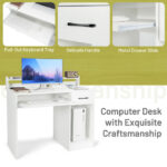 Space-Saving Laptop Desk with Drawer and Adjustable Keyboard Tray 28 Space-Saving Laptop Desk with Drawer and Adjustable Keyboard Tray