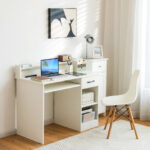 Space-Saving Laptop Desk with Drawer and Adjustable Keyboard Tray 22 Space-Saving Laptop Desk with Drawer and Adjustable Keyboard Tray