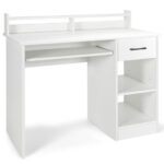Space-Saving Laptop Desk with Drawer and Adjustable Keyboard Tray 24 Space-Saving Laptop Desk with Drawer and Adjustable Keyboard Tray
