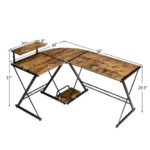 Space-Saving Reversible L-Shaped Desk with Shelf and CPU Stand 32 Space-Saving Reversible L-Shaped Desk with Shelf and CPU Stand