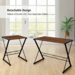 Space-Saving Reversible L-Shaped Desk with Shelf and CPU Stand 37 Space-Saving Reversible L-Shaped Desk with Shelf and CPU Stand