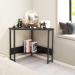 Space-Saving Triangle Corner Desk with Charging Station and Storage 28 Space-Saving Triangle Corner Desk with Charging Station and Storage