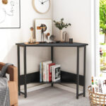 Space-Saving Triangle Corner Desk with Charging Station and Storage 23 Space-Saving Triangle Corner Desk with Charging Station and Storage