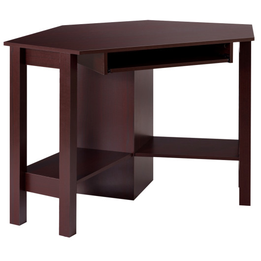 Space-Saving Wooden Corner Desk with Drawer and Storage Shelves 9 Space-Saving Wooden Corner Desk with Drawer and Storage Shelves - Image 9