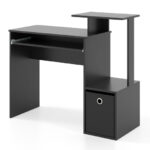 Compact Computer Desk with Keyboard Tray and Storage Solutions 17 Compact Computer Desk with Keyboard Tray and Storage Solutions