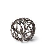 Sphaira I Small 5L x 5W Silver Cast Aluminum Decorative Tree Branch Orb