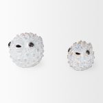 Spike I (Small) 8L x 4W Off-White Ceramic Puffer Fish
