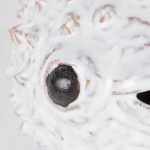 Spike II (Large) 10L x 6W Off-White Ceramic Puffer Fish