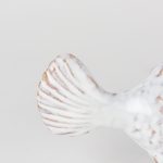Spike II (Large) 10L x 6W Off-White Ceramic Puffer Fish