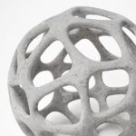 Spiro 6L x 6W Off-White Hollow Decorative Orb
