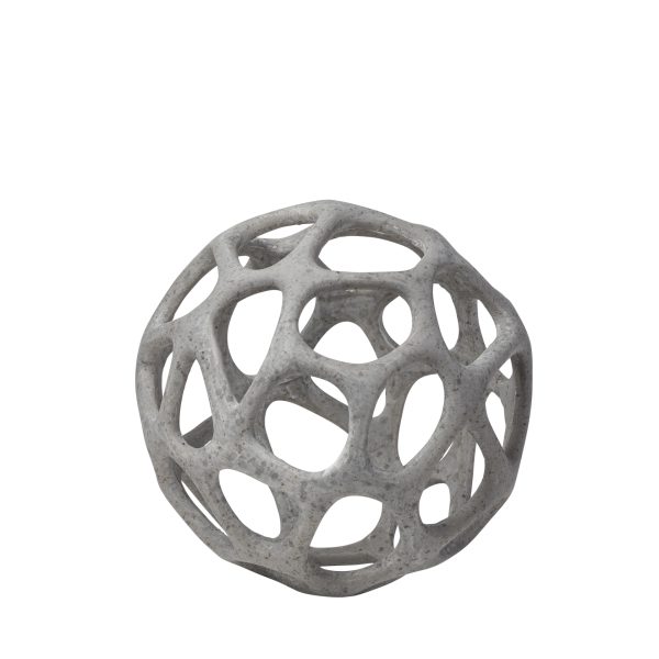Spiro 6L x 6W Off White Hollow Decorative Orb