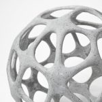 Spiro 7L x 7W Off-White Hollow Decorative Orb