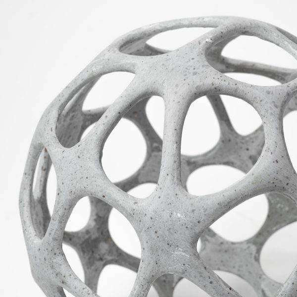 Spiro 7L x 7W Off White Hollow Decorative Orb 3