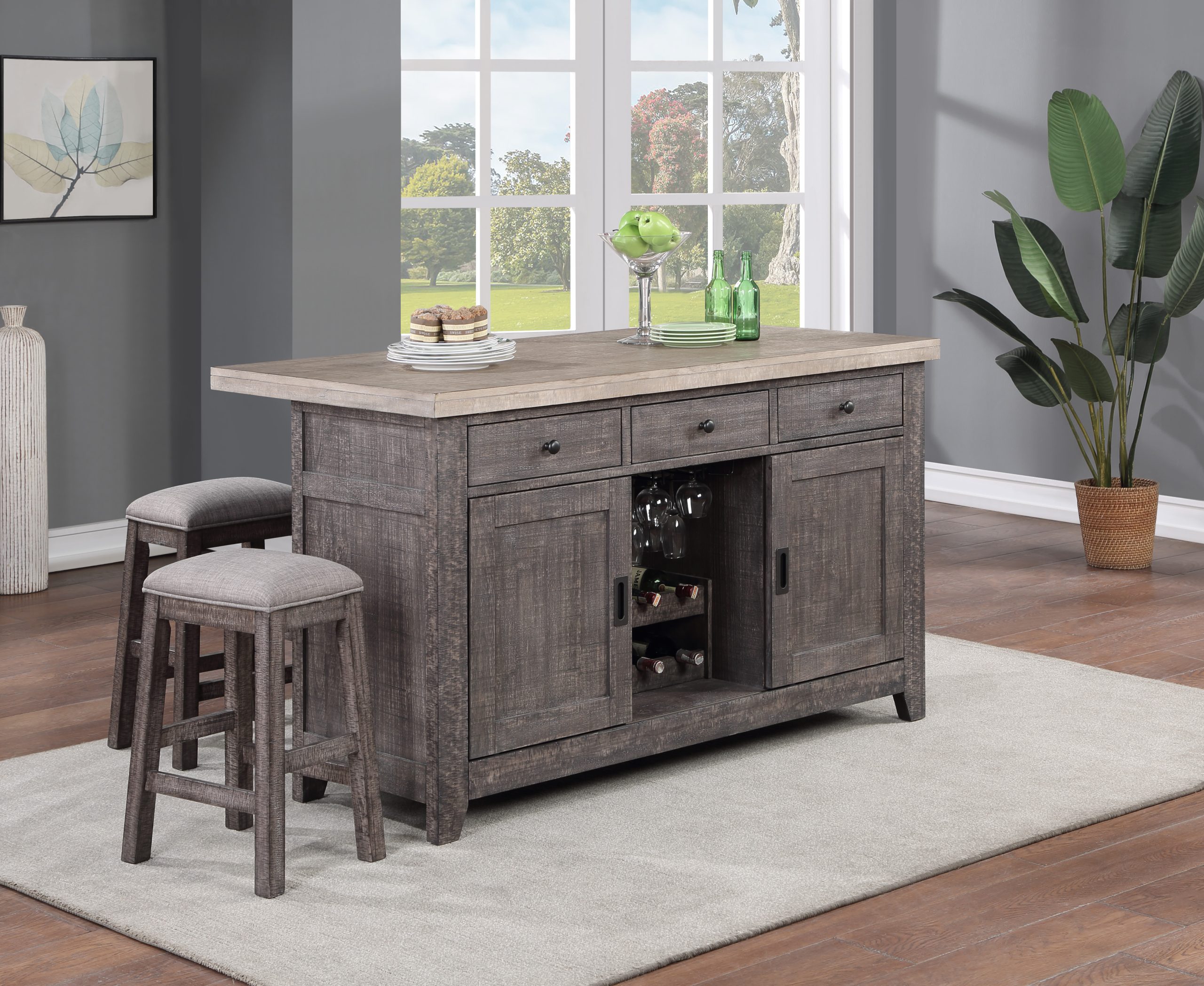 spring haven dark 24-inch saddle stool