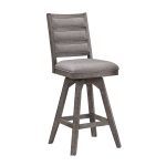 Spring Haven Dark 30-Inch High Back Swivel Counter Stool