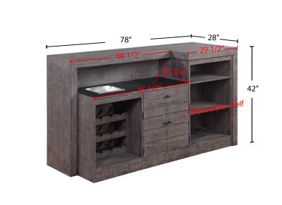 Spring Haven Dark Home Bar