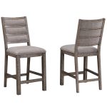Spring Haven Dark Stationary High Back Counter Stool