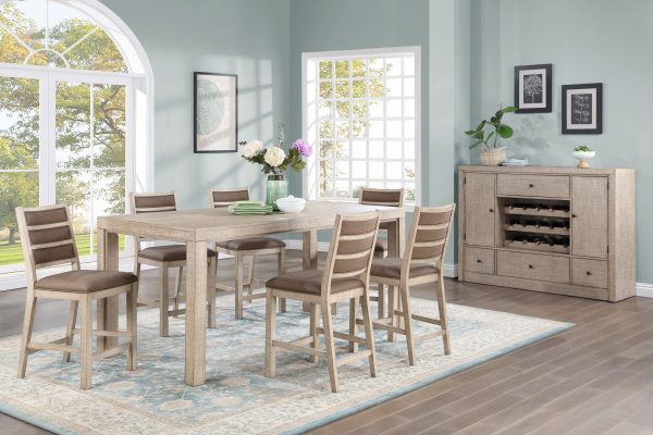 Spring Haven Light Counter Leg Dining Table 1
