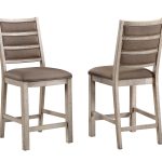 Spring Haven Light Stationary High Back Counter Stool