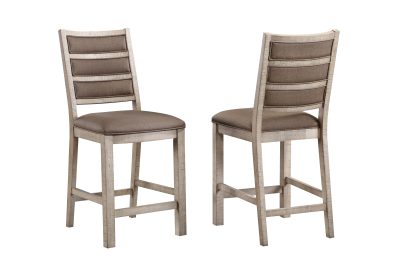 Spring Haven Light Stationary High Back Counter Stool