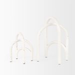 Springe White & Gray Speckled Arch Decorative Object (Set of 2)