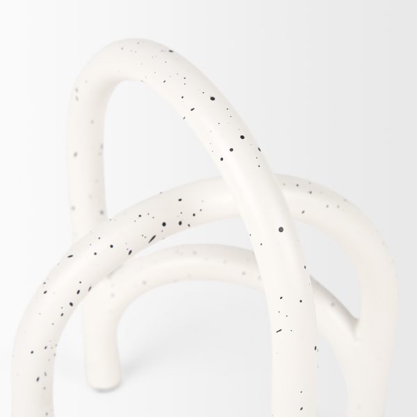 Springe White Gray Speckled Arch Decorative Object Set of 2 6