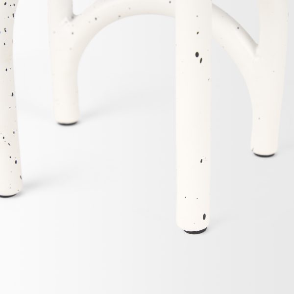 Springe White Gray Speckled Arch Decorative Object Set of 2 7