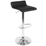 Spyra-Ale Contemporary Adjustable Chrome Bar Set with Light-Up Acrylic Tabletop and Black PVC (3 Piece) 11 Spyra-Ale Contemporary Adjustable Chrome Bar Set with Light-Up Acrylic Tabletop and Black PVC (3 Piece)