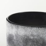 Squally 6.0L x 6.0W x 6.4H Black/Brown Glass Ombre Textured Small Vase