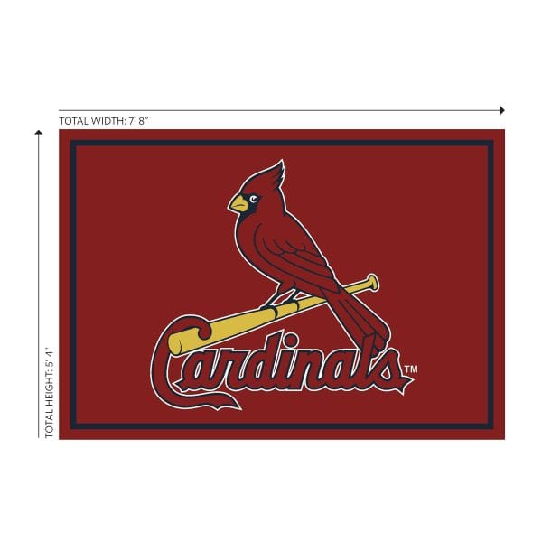 St Louis Cardinals 6x8 Spirit Rug Officially Licensed MLB 2