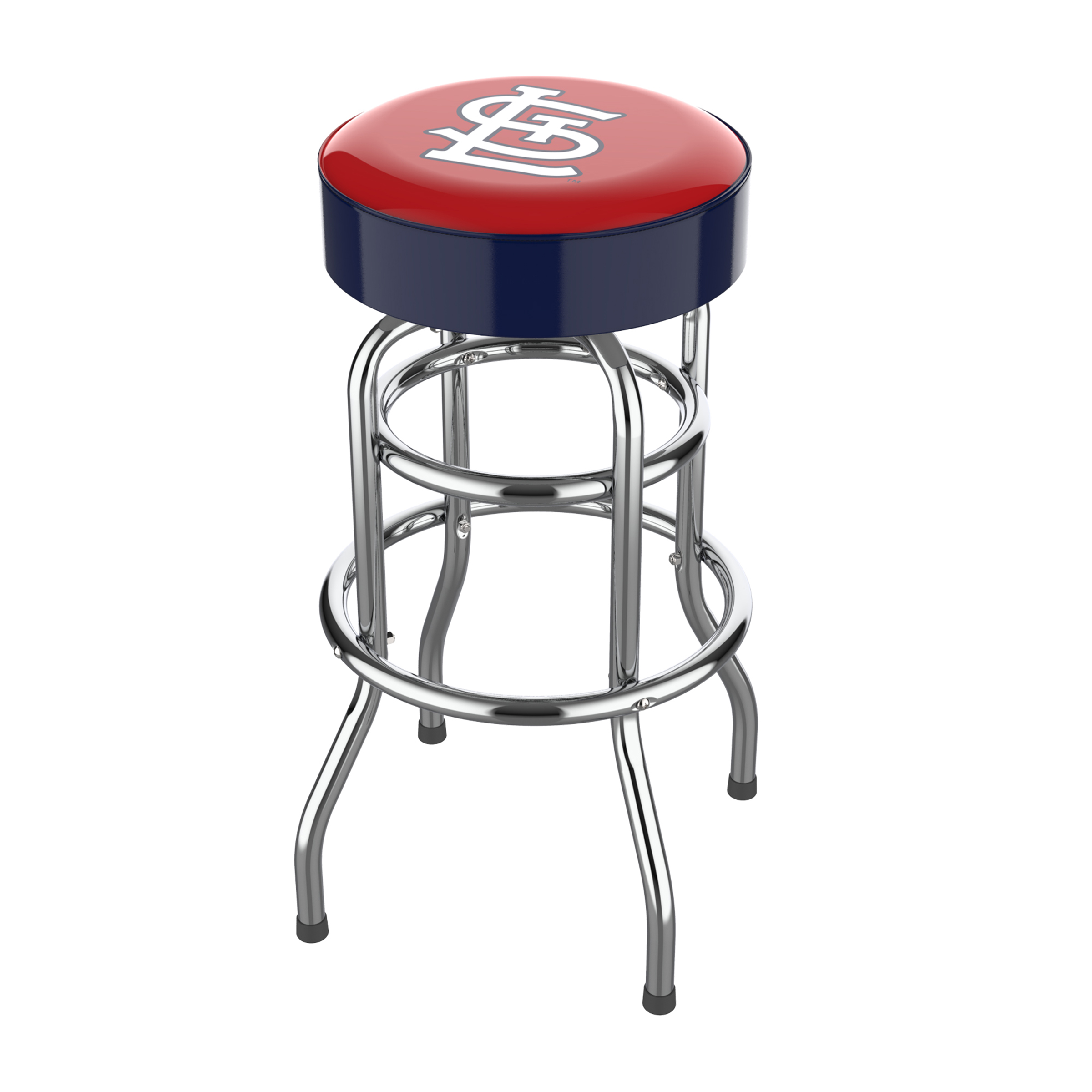 St Louis Cardinals Chrome Bar Stool American Made 2 St Louis Cardinals Chrome Bar Stool American Made - Image 2