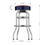 St Louis Cardinals Chrome Bar Stool American Made 8 St Louis Cardinals Chrome Bar Stool American Made