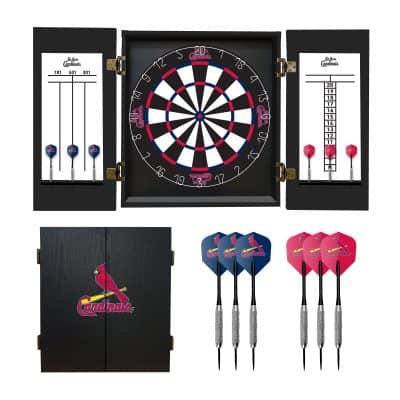 St Louis Cardinals Dartboard Cabinet Set