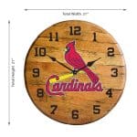 St Louis Cardinals Oak Whiskey Barrel Clock MLB Licensed 4 St Louis Cardinals Oak Whiskey Barrel Clock MLB Licensed
