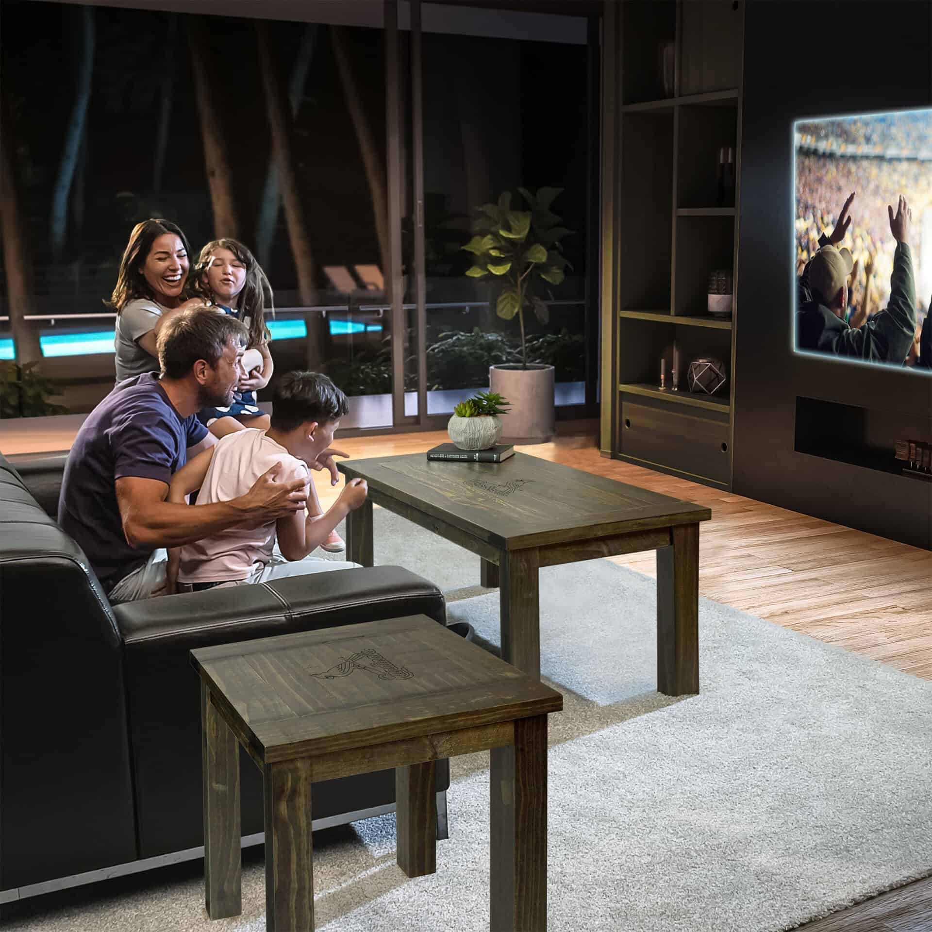 St Louis Cardinals Reclaimed Pine Wood Logo Side Table 5 St Louis Cardinals Reclaimed Pine Wood Logo Side Table - Image 5