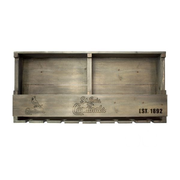St Louis Cardinals Reclaimed Wood Bar Shelf Holds 8 Bottles 3