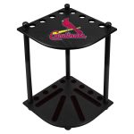 St Louis Cardinals Solid Wood Corner Cue Rack 7 St Louis Cardinals Solid Wood Corner Cue Rack