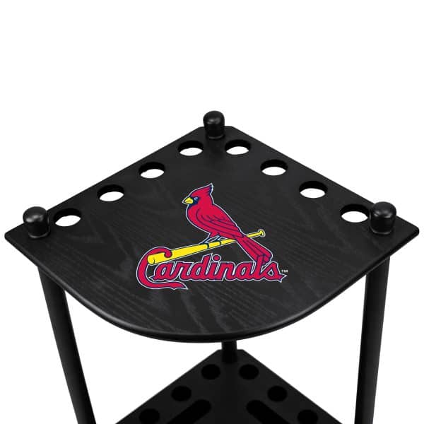 St Louis Cardinals Solid Wood Corner Cue Rack 2