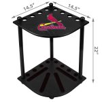 St Louis Cardinals Solid Wood Corner Cue Rack 9 St Louis Cardinals Solid Wood Corner Cue Rack