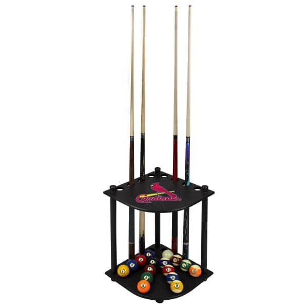 St Louis Cardinals Solid Wood Corner Cue Rack 4